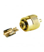 PL259 GOLD-PLATED SOLDERLESS CONNECTOR