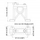 RA119 - STAFFA INTERMEDIA DI FISSAGGIO IN NYLON